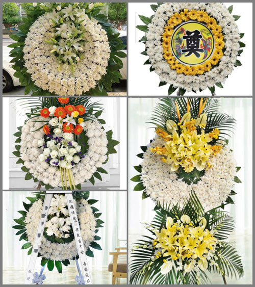 广东揭阳市普宁市占陇镇东西南村花圈速递