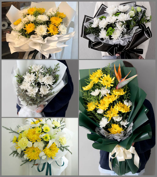 广东揭阳市普宁市占陇镇东西南村白事花束代送